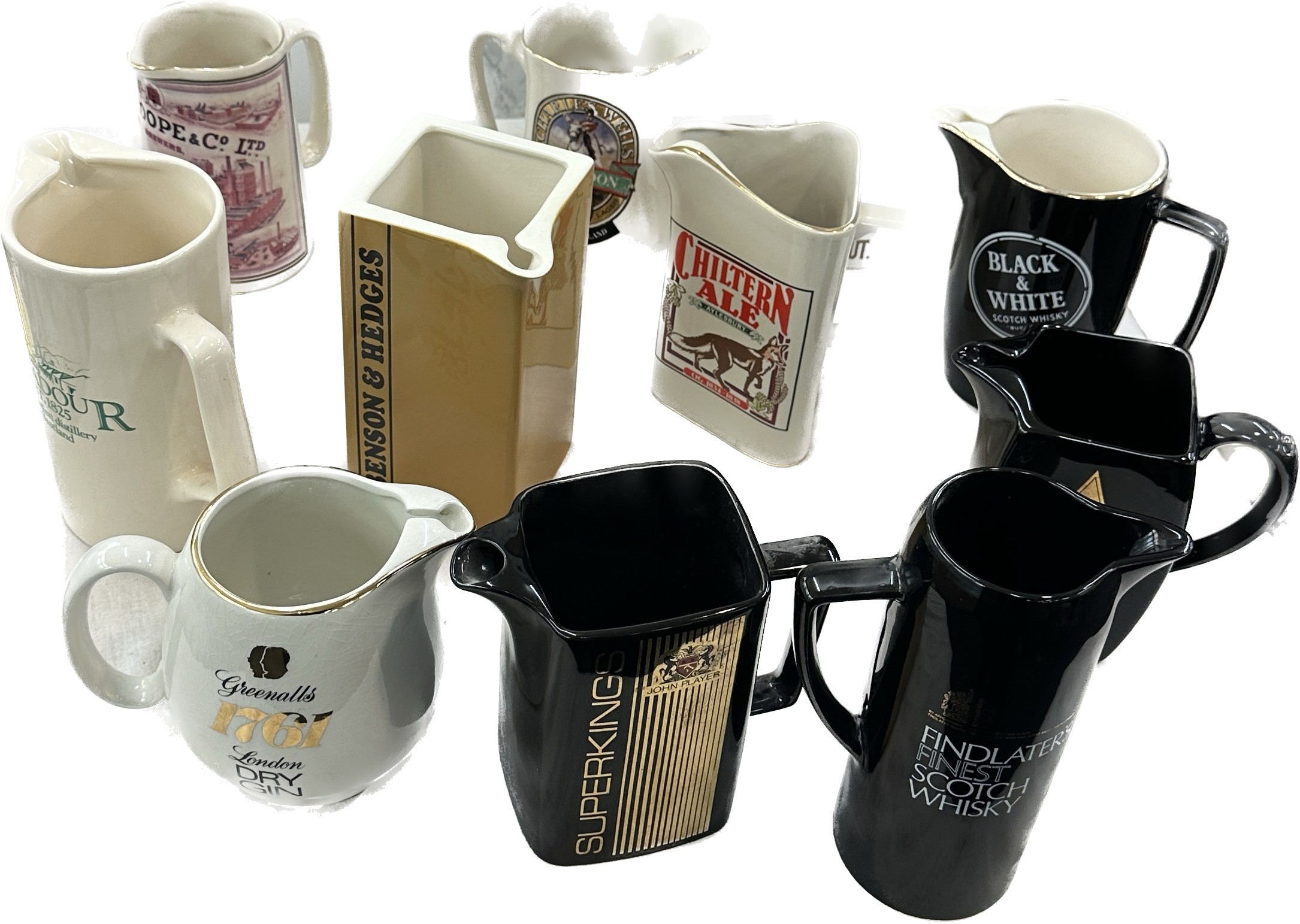 A lot of 11 x pub advertising water jugs - Bild 2 aus 3