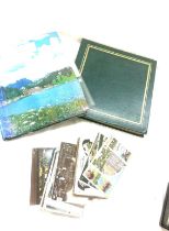 Large selection of vintage post cards, 2 albums and some loose, includes real photo post cards,