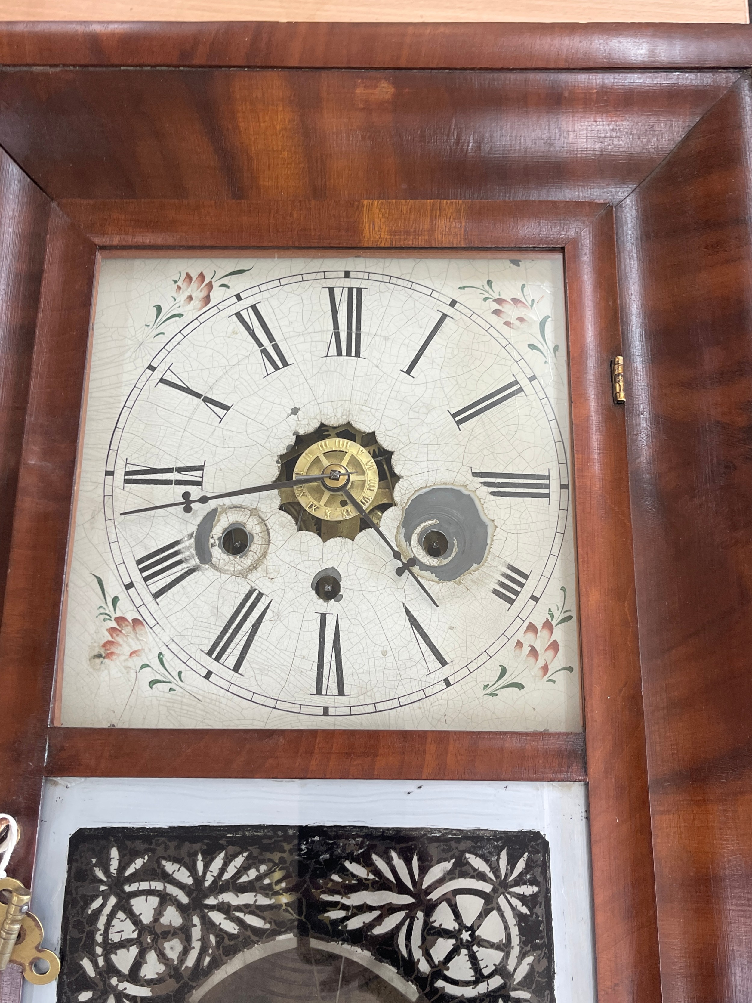 Two key hole wall clock in working order - Image 4 of 4