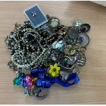 Selection of assorted costume jewellery