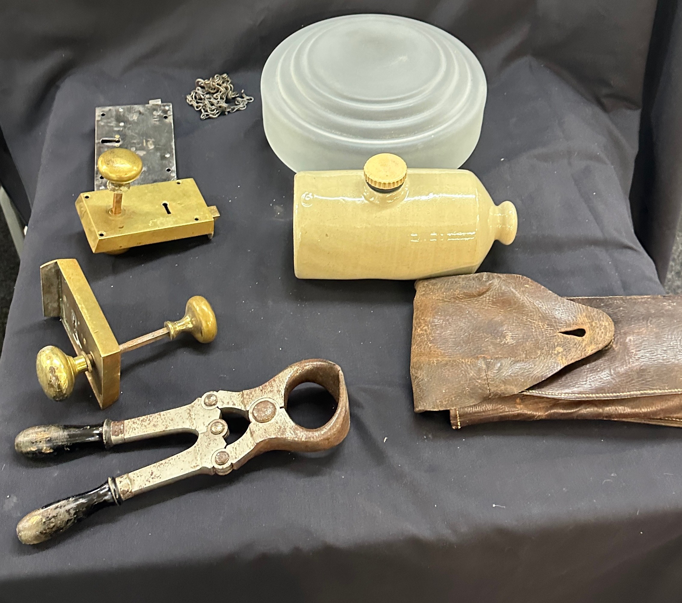 Selection of miscellaneous includes door knobs, light shade etc