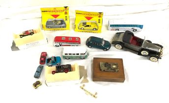 Selection of vintage model toy cars some in original boxes to include SO SPORTS etc