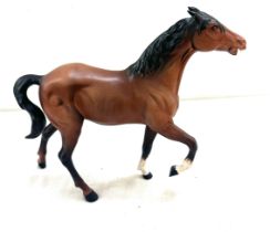 Beswick horse figure measures approx 8 inches tall by 11 inches wide