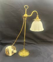 Vintage brass lamp, 21 inches tall