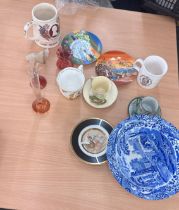 Selection of miscellaneous to include Spode blue and white etc