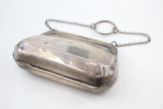 .925 sterling ladies coin purse / bag - Image 1 of 5