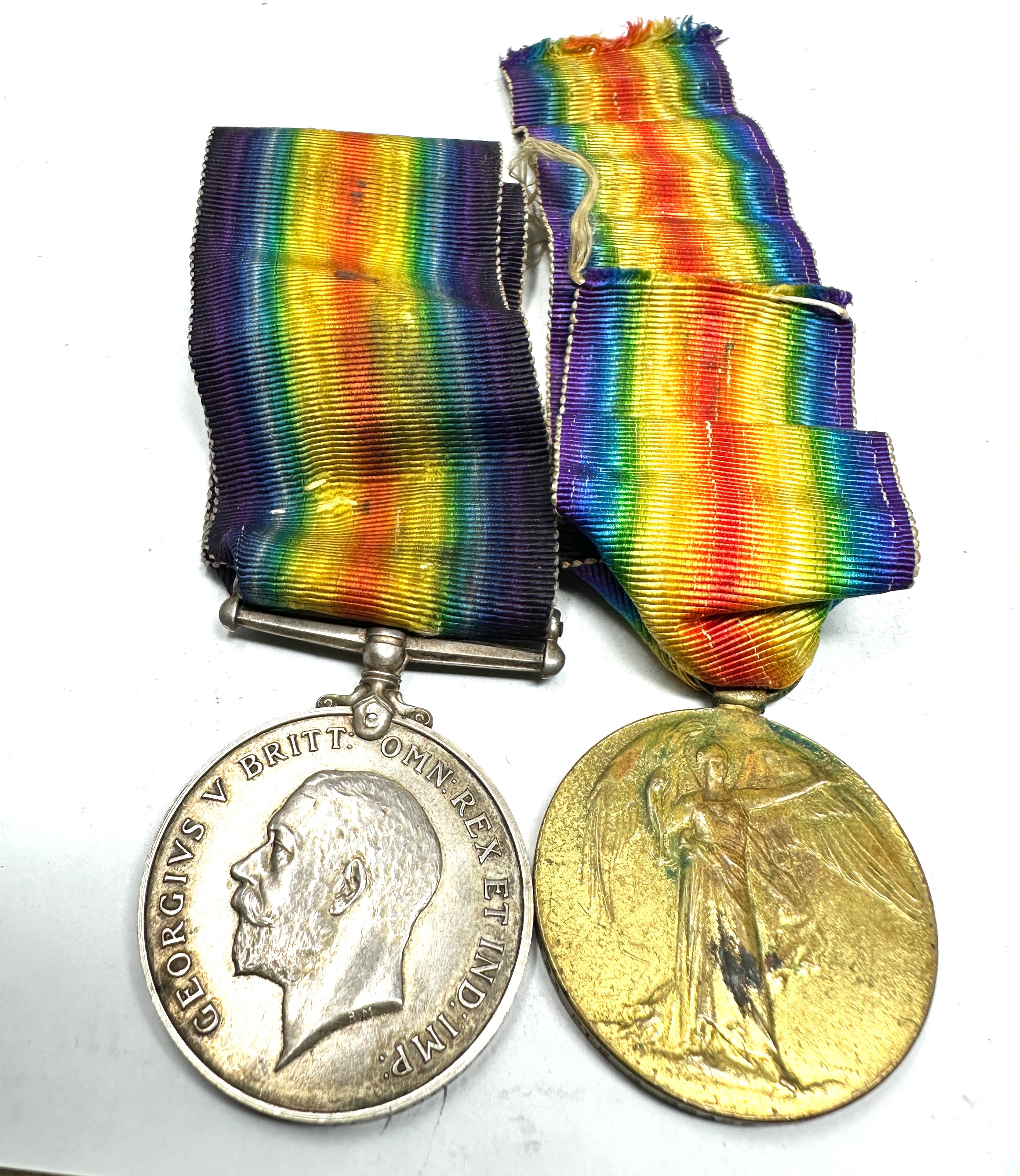 K.I.A ww1 medal pair to 22123 pte.g.brake cheshire reg