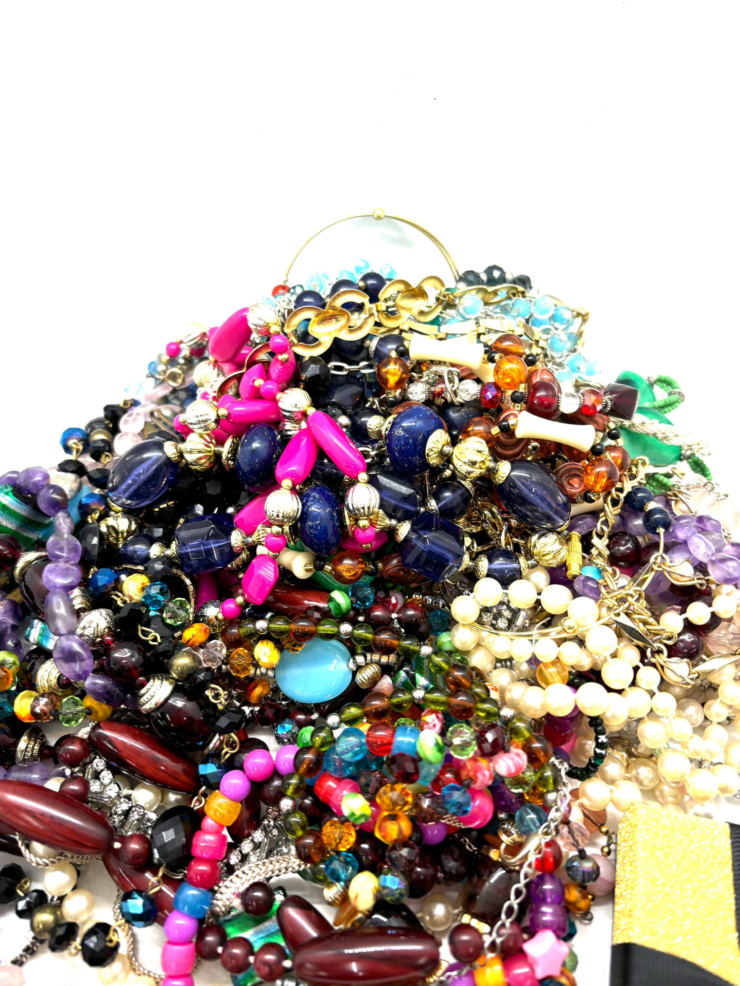 Large selection of assorted costume jewellery - Image 3 of 6