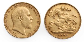 Coins, Great Britain, Edward VII (1901-1910),