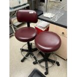 (2) LAB STOOLS