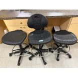 LOT OF THREE LAB CHAIRS