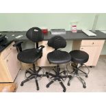 (3) LAB STOOLS