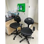 (2) LAB STOOLS