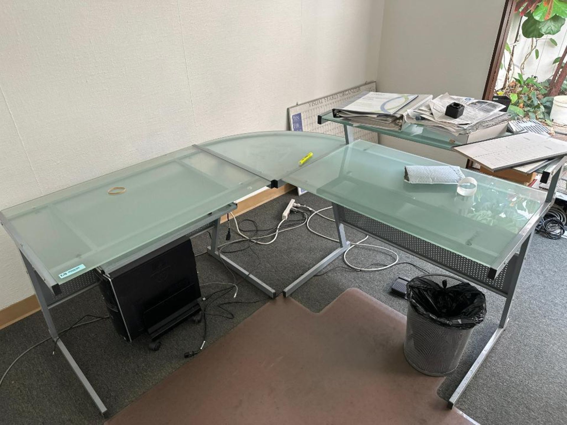 GLASS OFFICE DESK