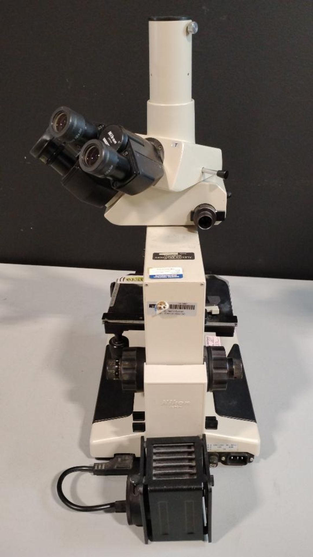 NIKON OPTIPHOT LAB MICROSCOPE WITH 2 OBJECTIVES - Image 3 of 4