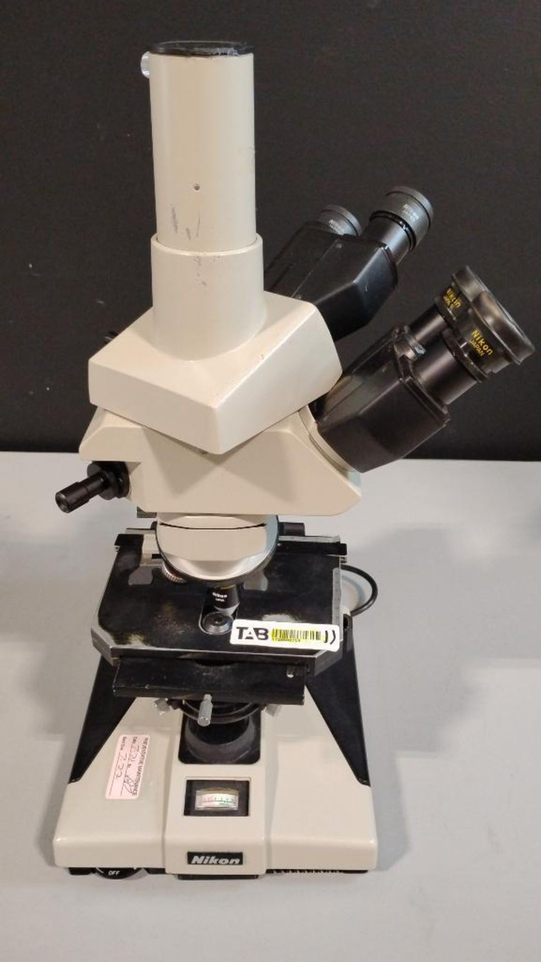 NIKON OPTIPHOT LAB MICROSCOPE WITH 2 OBJECTIVES