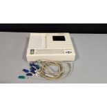 Schiller AT-2 PLUS EKG MACHINE WITH LEADS ON CART