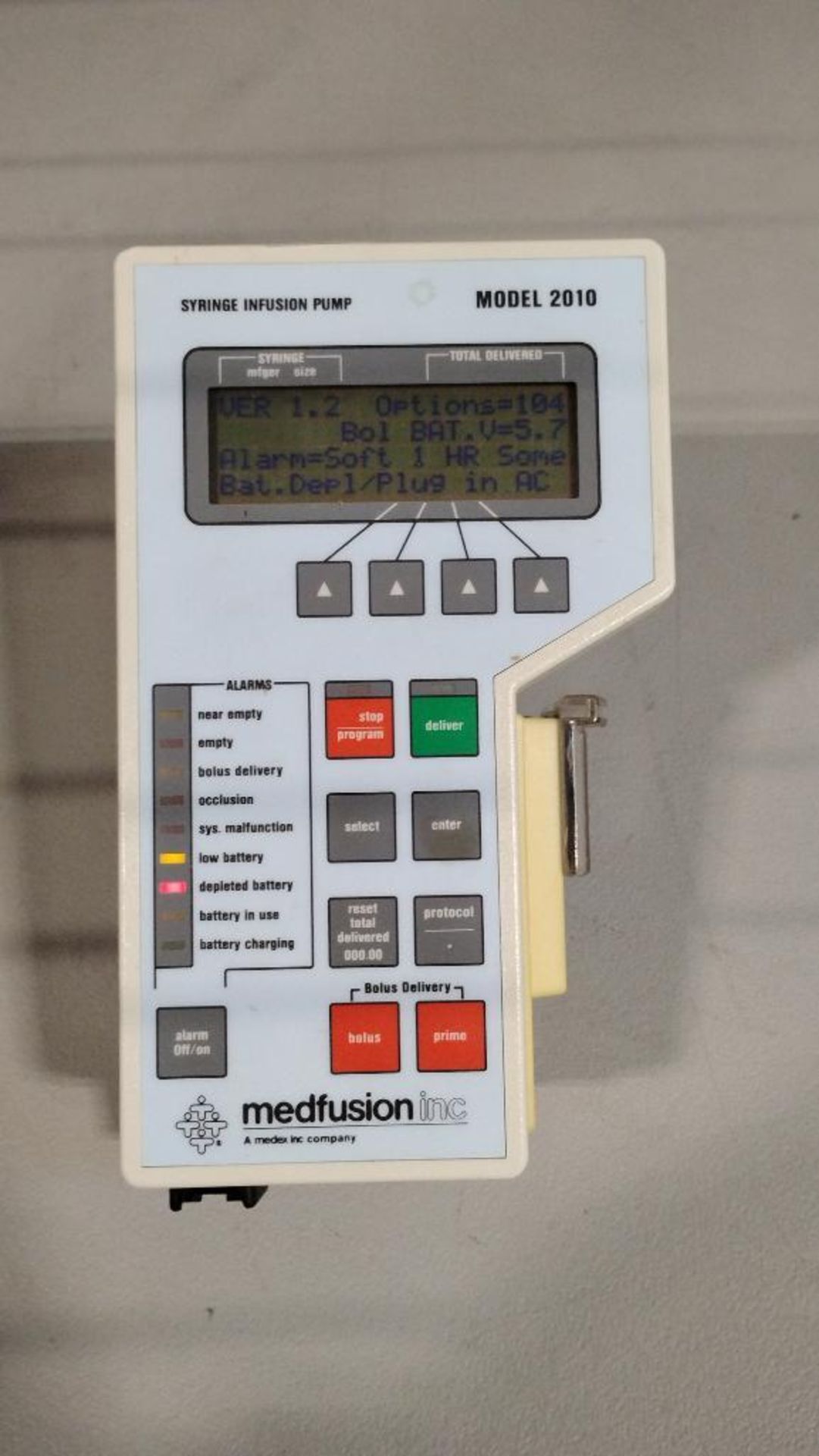 MEDFUSION 2010 INFUSION PUMP