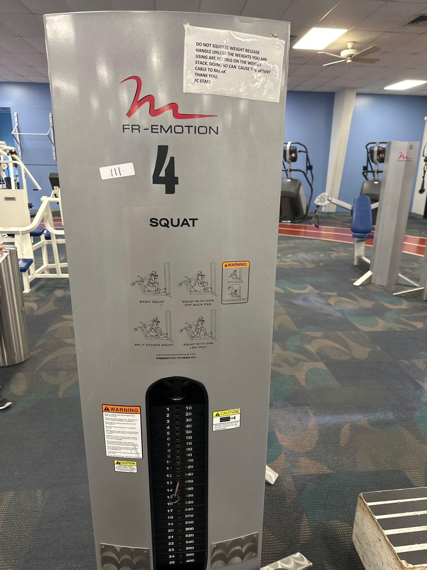 FREE MOTION SQUAT LOCATION: INSPIRA VINELAND GYM ROOM 3 - Image 3 of 3