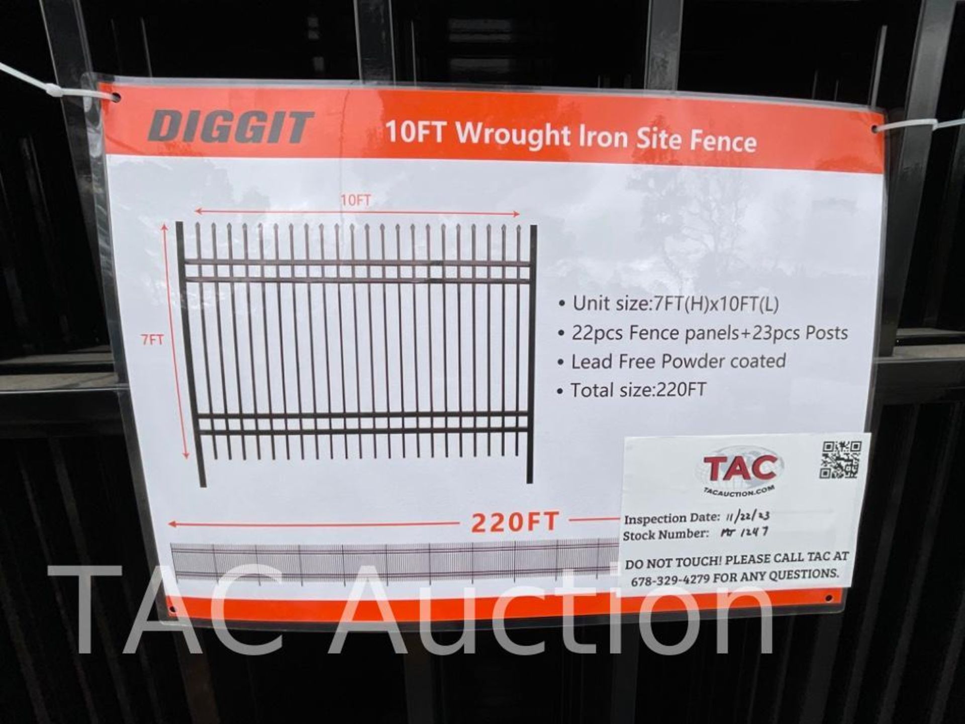 New Powder Coated Wrought Iron Fencing - Image 3 of 5