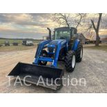 2015 New Holland T4.110 Cab 4x4 Tractor w/ Front End Loader