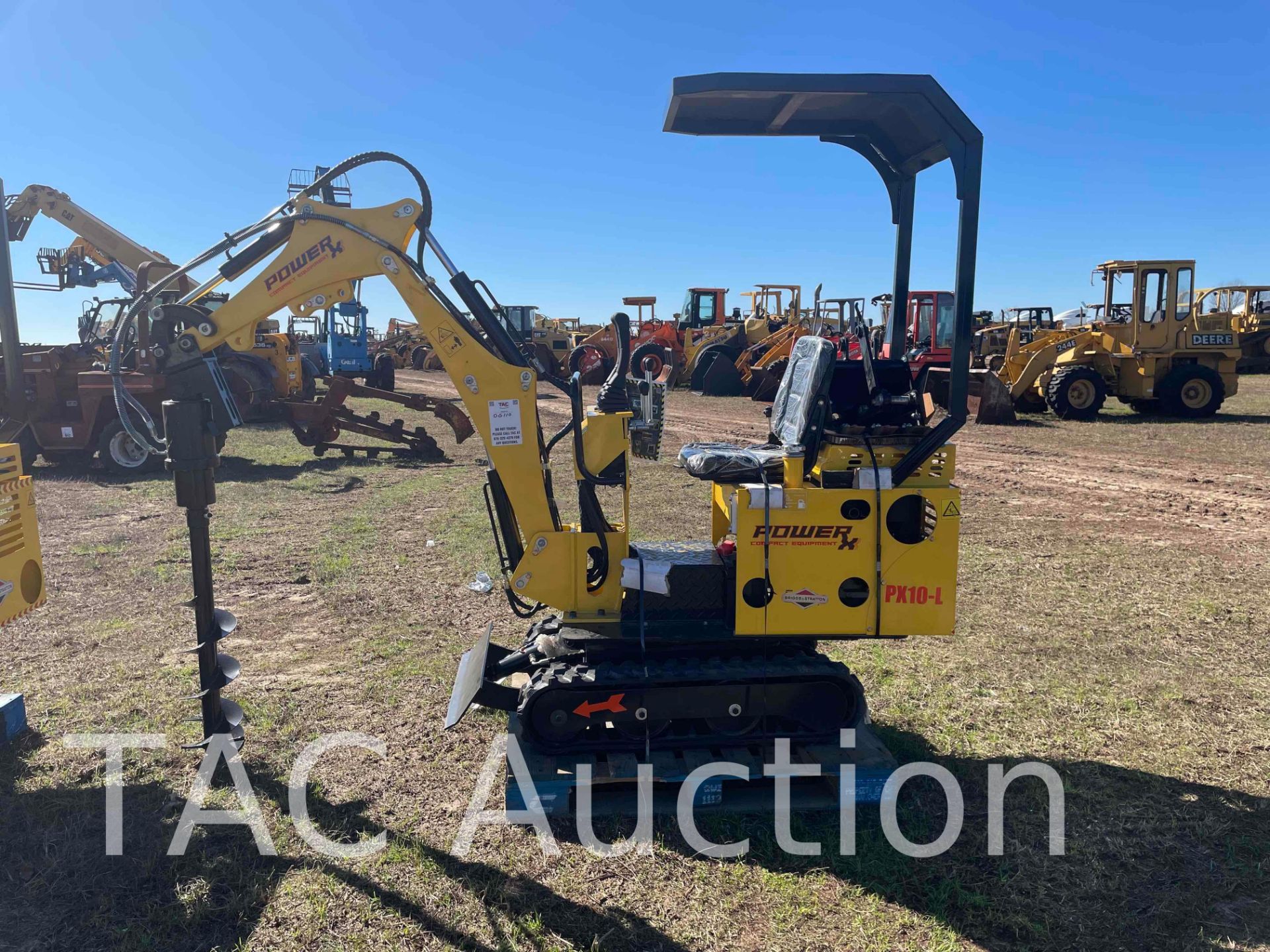 2023 Power X PX10-L Mini Excavator W/ Auger and Bucket - Image 2 of 23