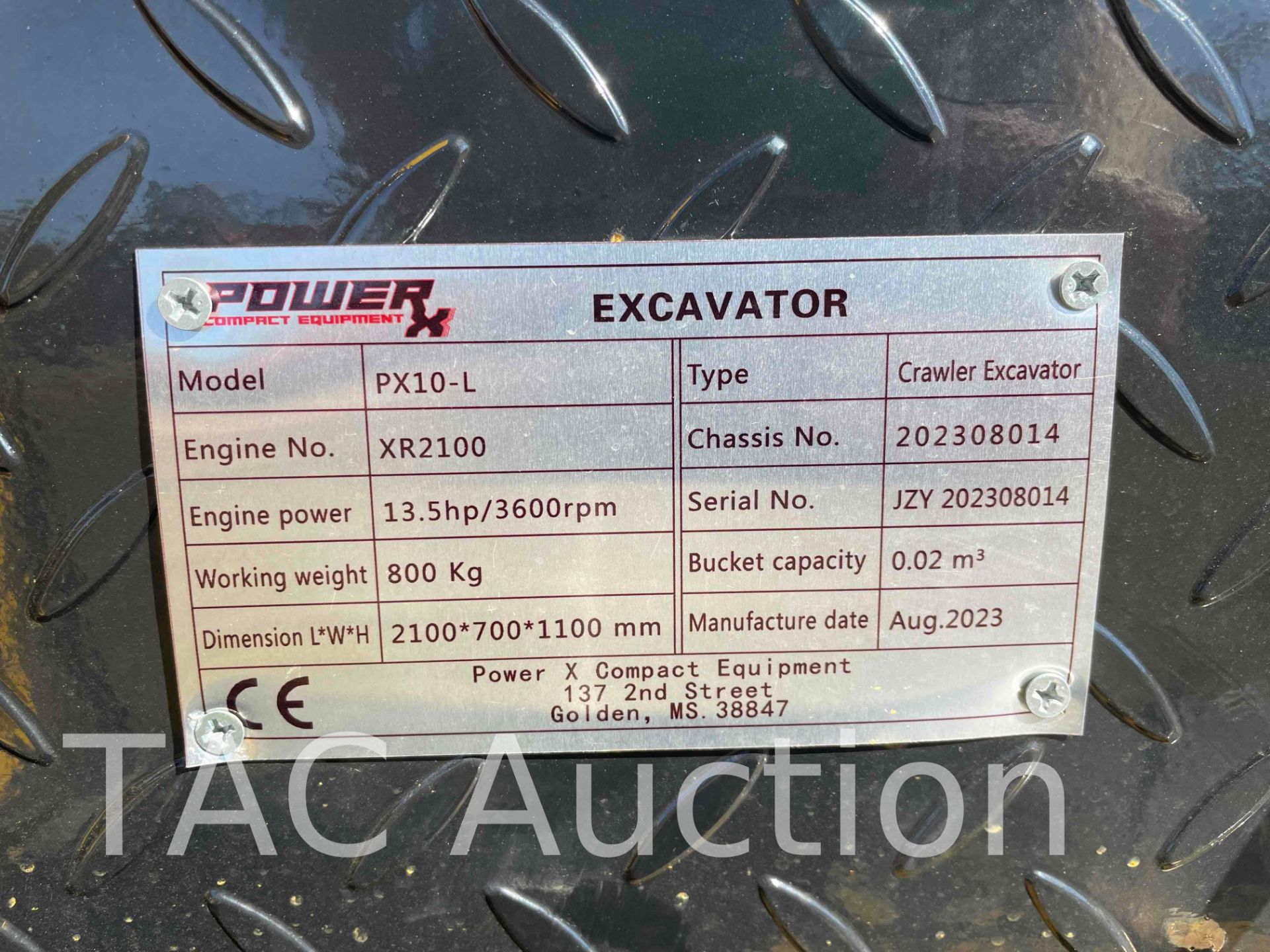 2023 Power X PX10-L Mini Excavator W/ Auger and Bucket - Image 23 of 23