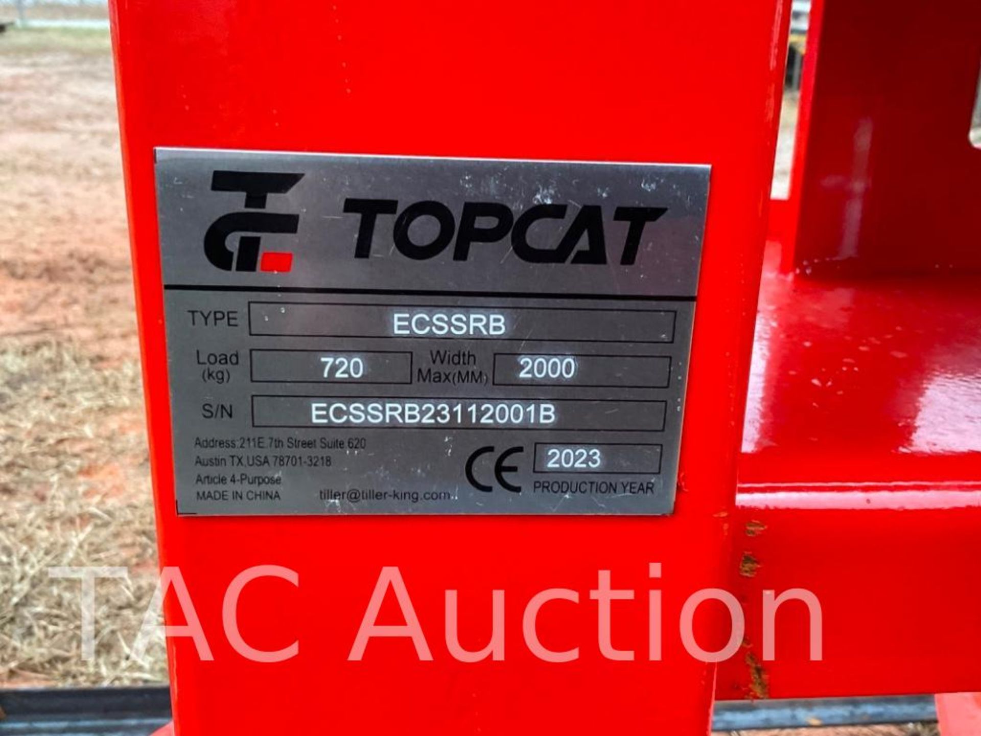 New Topcat ECSSRB Skid Steer Tree Shears Attachment - Image 7 of 7