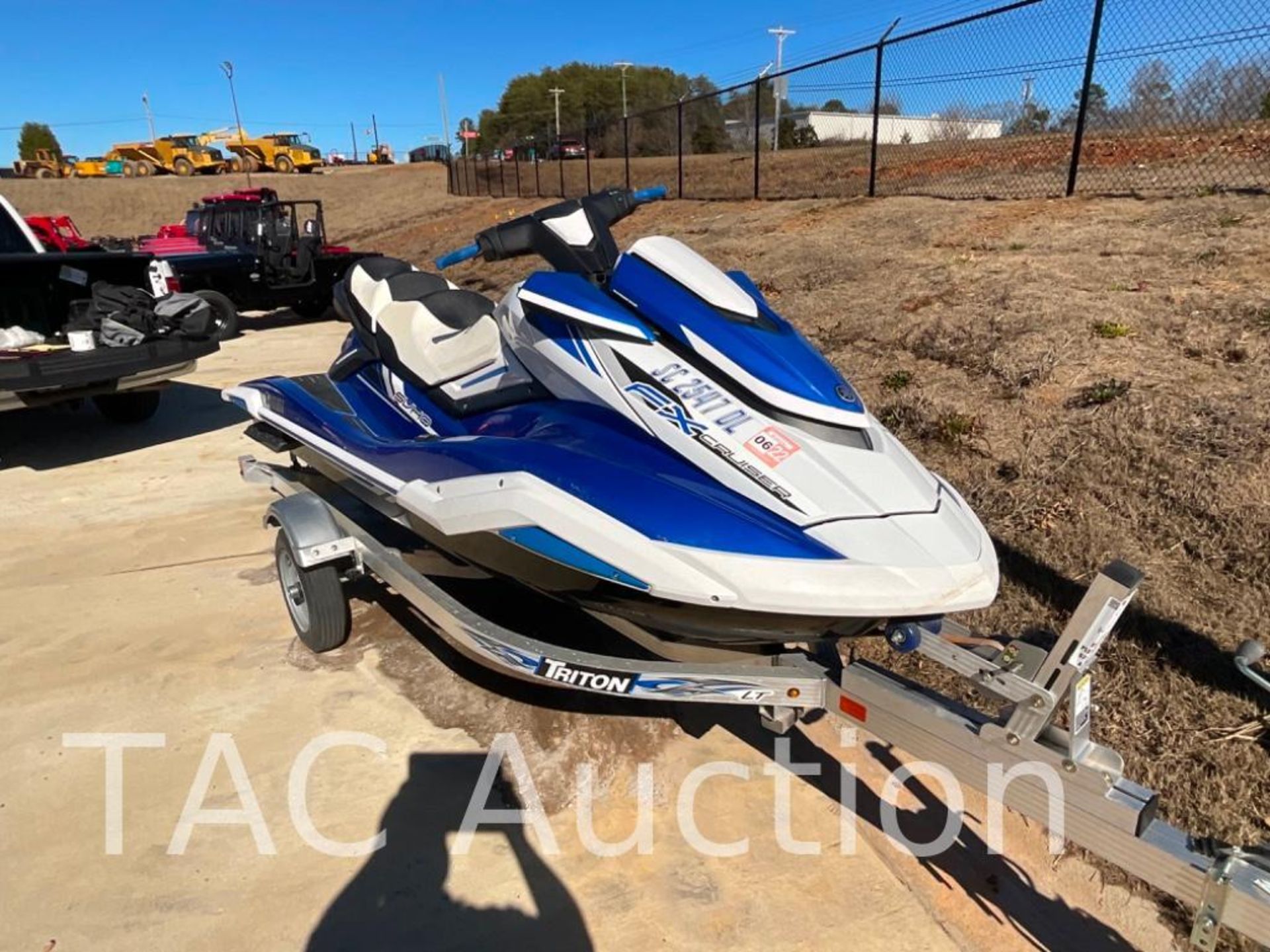 2020 Yamaha FX Cruiser SVHO Wave Runner W/ Trailer - Image 8 of 24