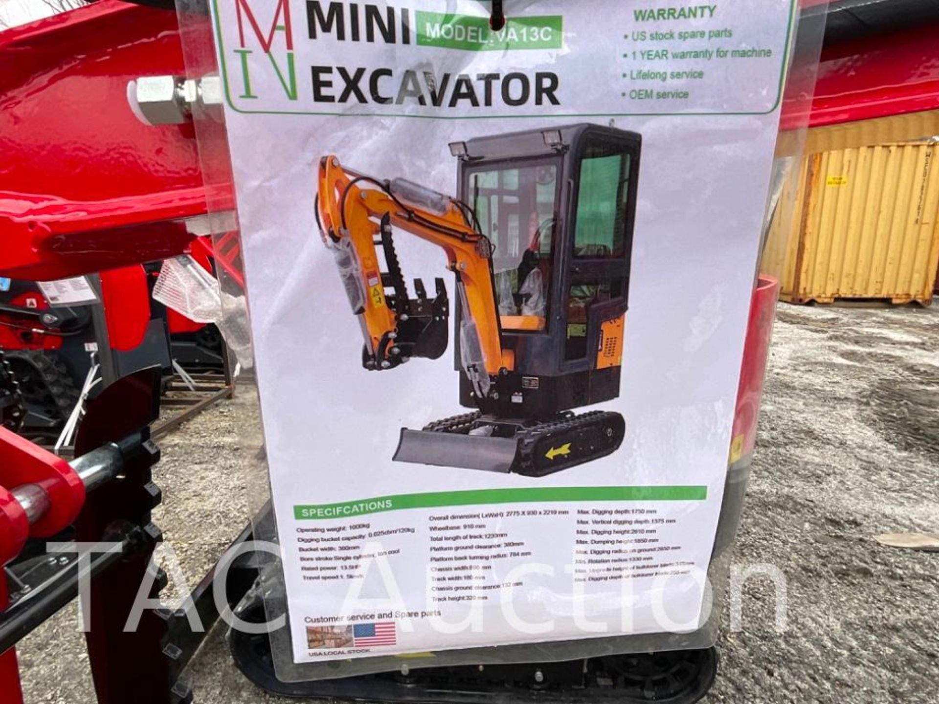 New 2023 MIVA Enclosed Cab Mini Excavator - Image 20 of 22