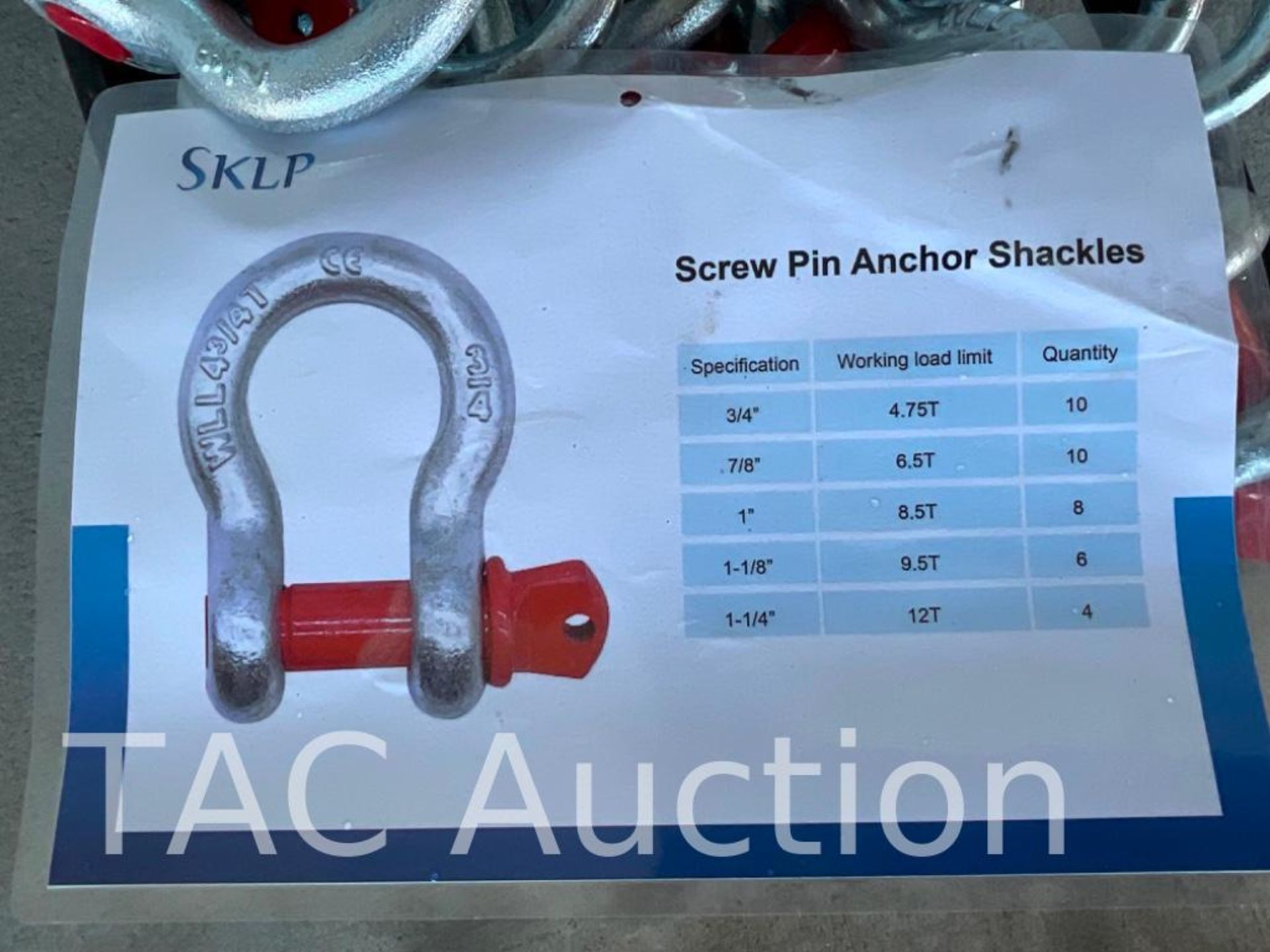 (38) New Screw Pin Anchor Shackles
