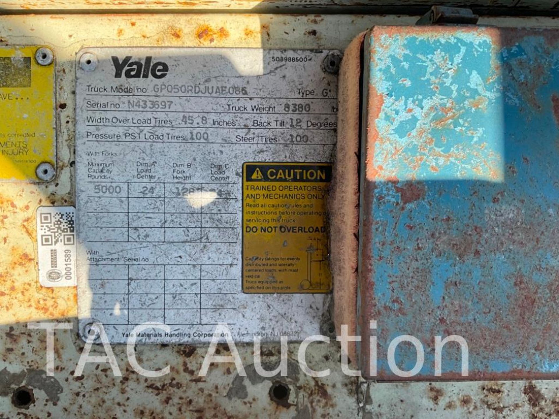 Yale GP050 5000lb Forklift - Image 34 of 35