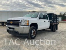 2012 Chevrolet Silverado 3500 HD Crew Cab Stake Body Truck