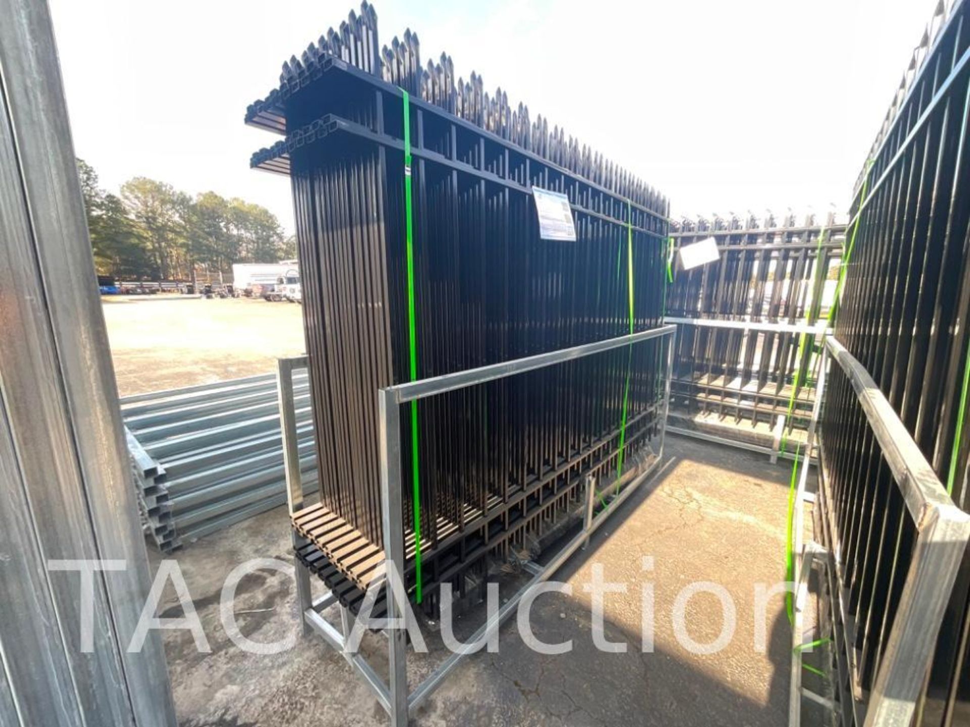 New Powder Coated Galvanized Steel Fencing - Image 2 of 4