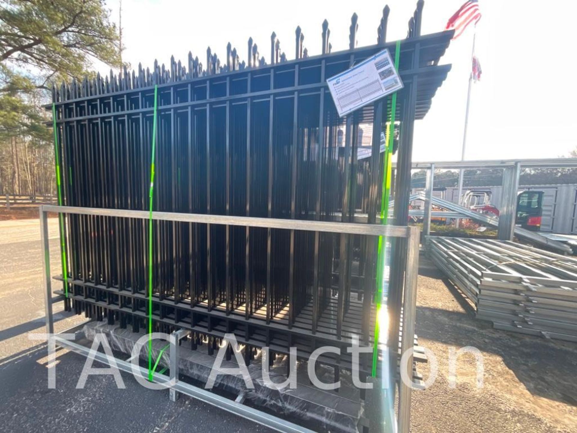 New Powder Coated Galvanized Steel Fencing - Image 2 of 4