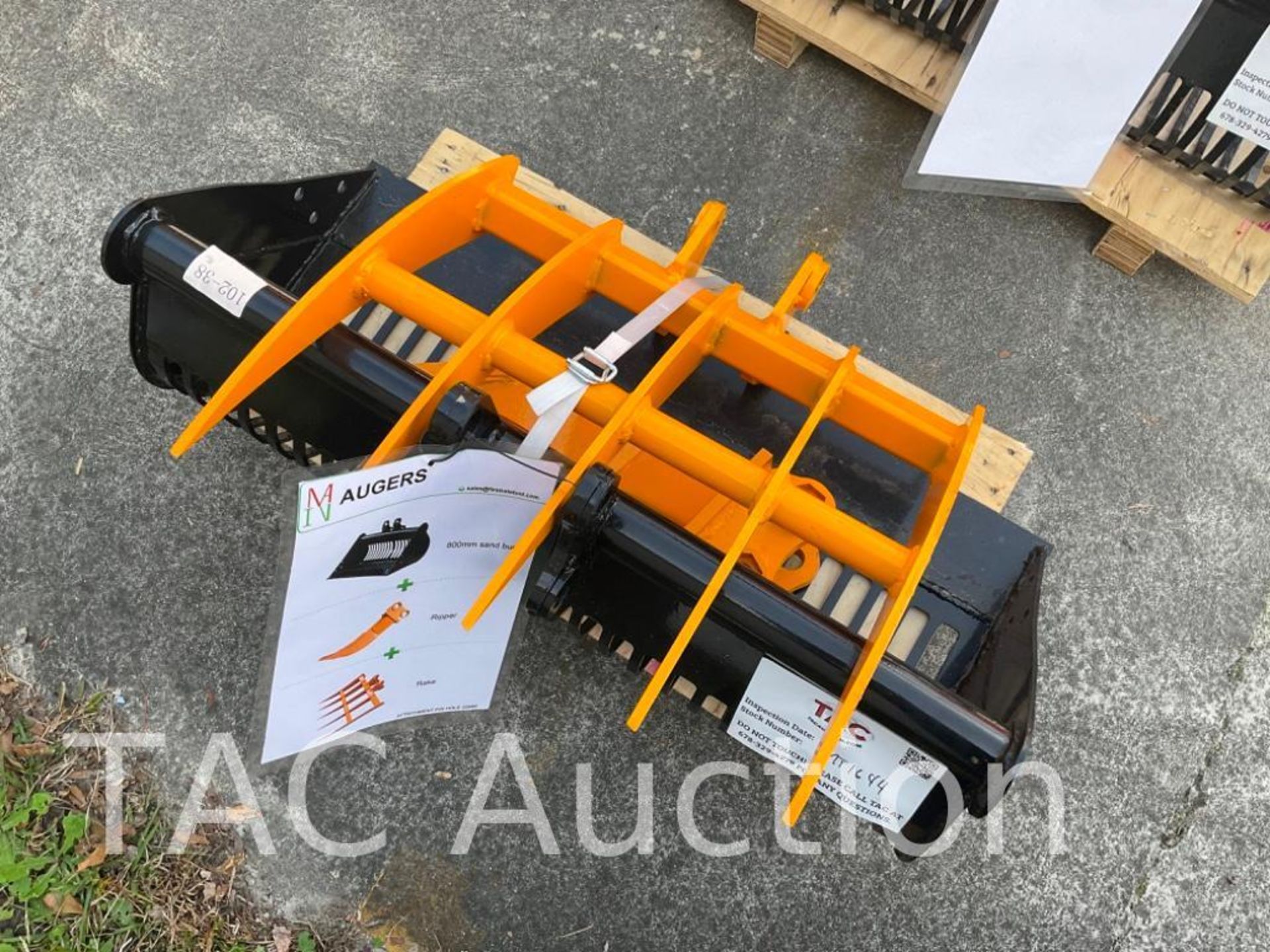 New (3) Piece Mini Excavator Attachment Set