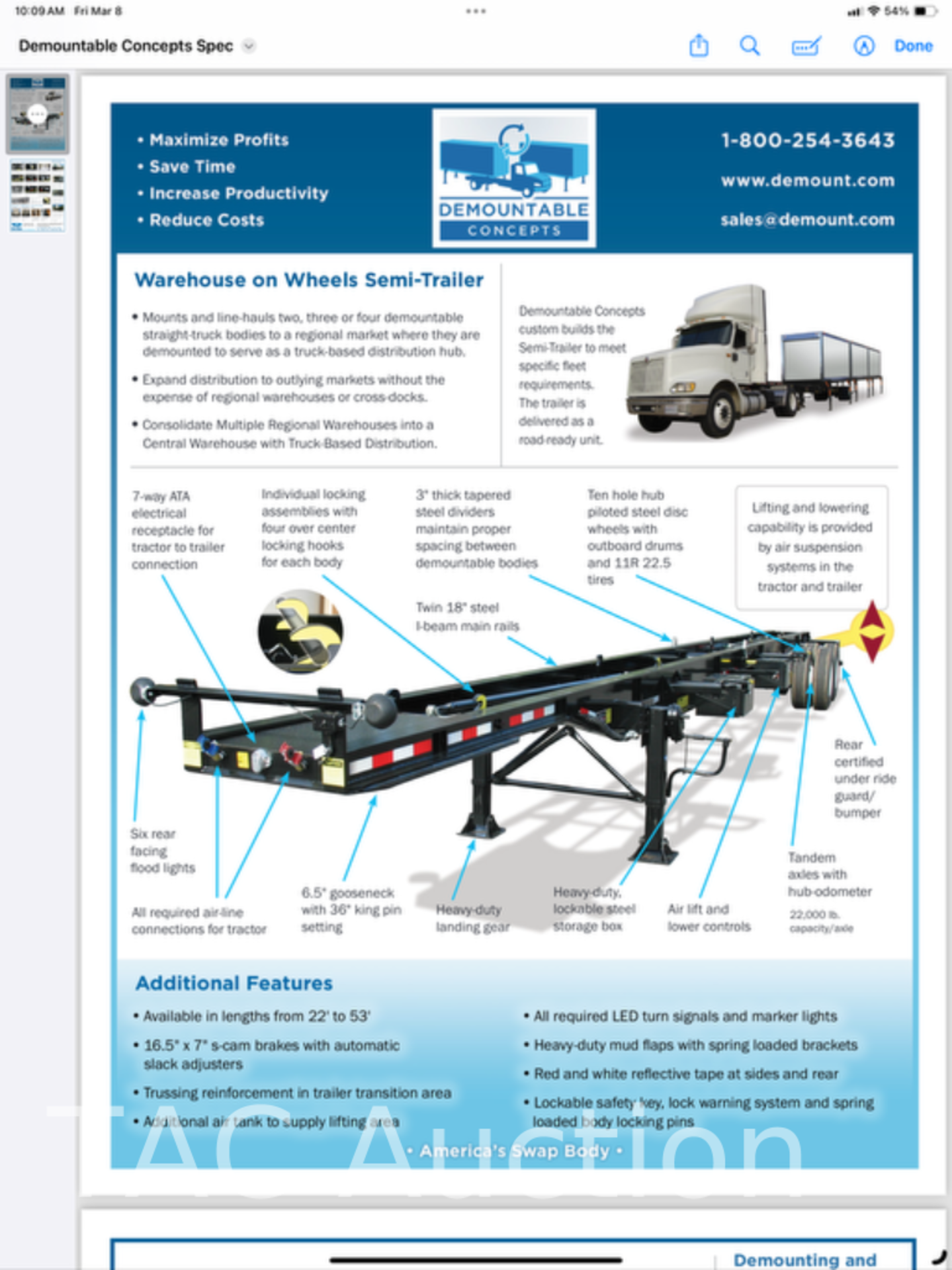 2021 BWS Demount Concept Chassis With (2) 2021 26ft Boxes - Bild 32 aus 34