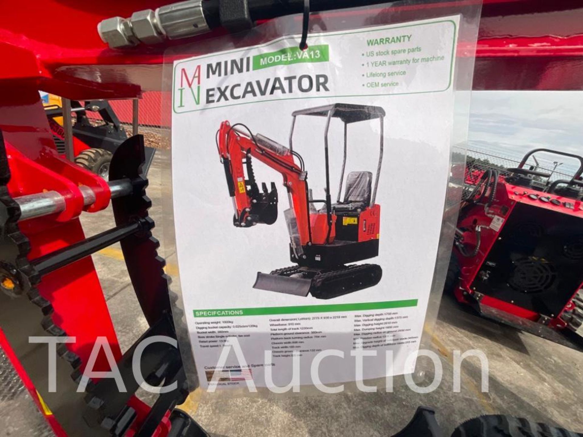 New MIVA VA13 Mini Excavator - Image 19 of 21