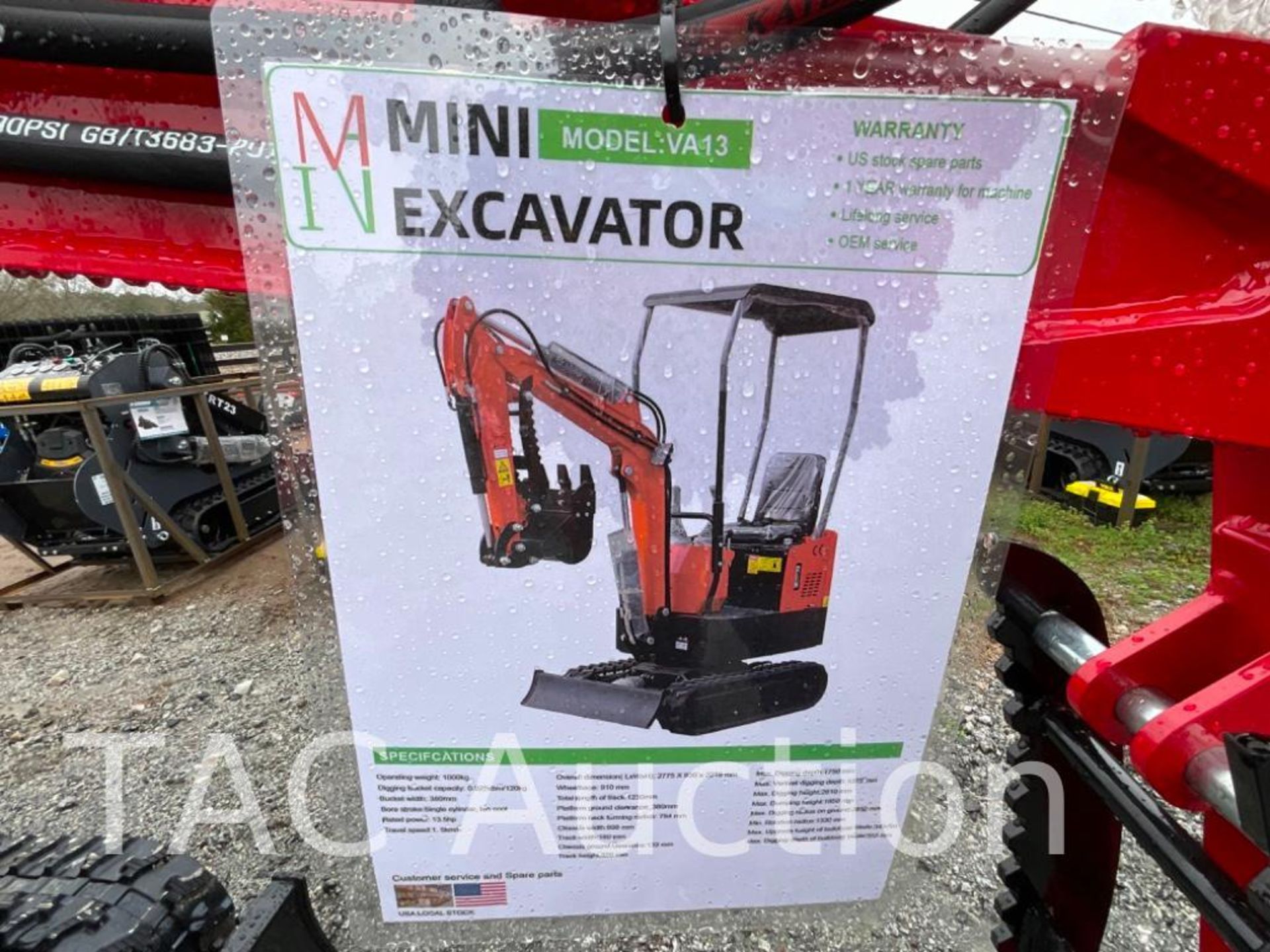 New MIVA VA13 Mini Excavator - Image 9 of 18