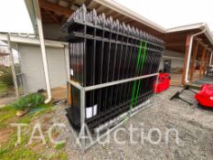 New Powdered Coated Galvanized Steel Fencing