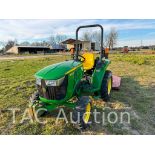 2019 John Deere 3043D Compact Tractor W/ 6ft Bush Hog