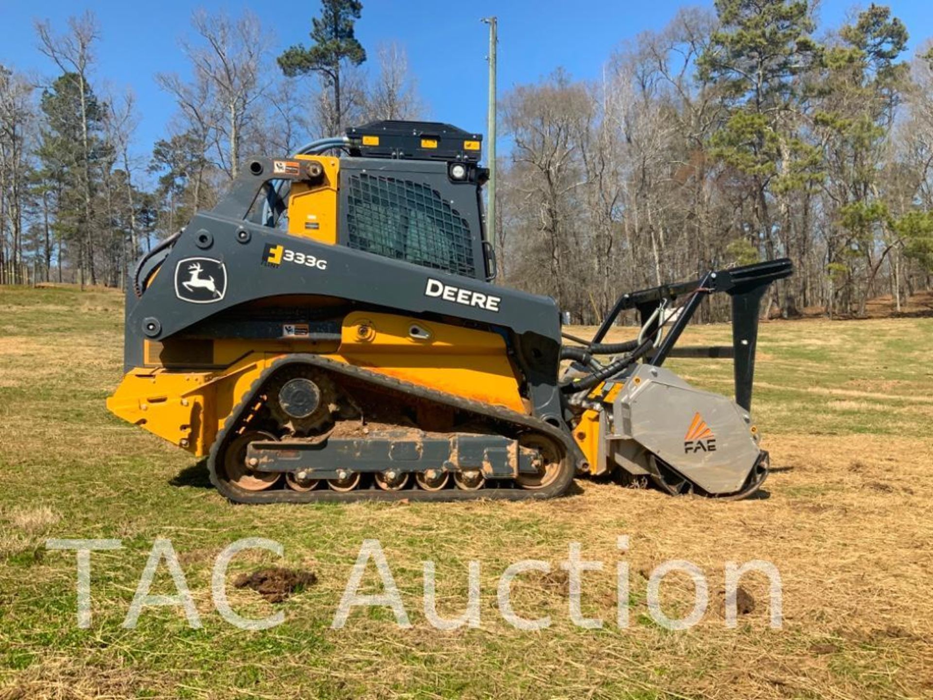 2021 John Deere 333G Skid Steer W/ FAE Mulch Head - Image 8 of 56