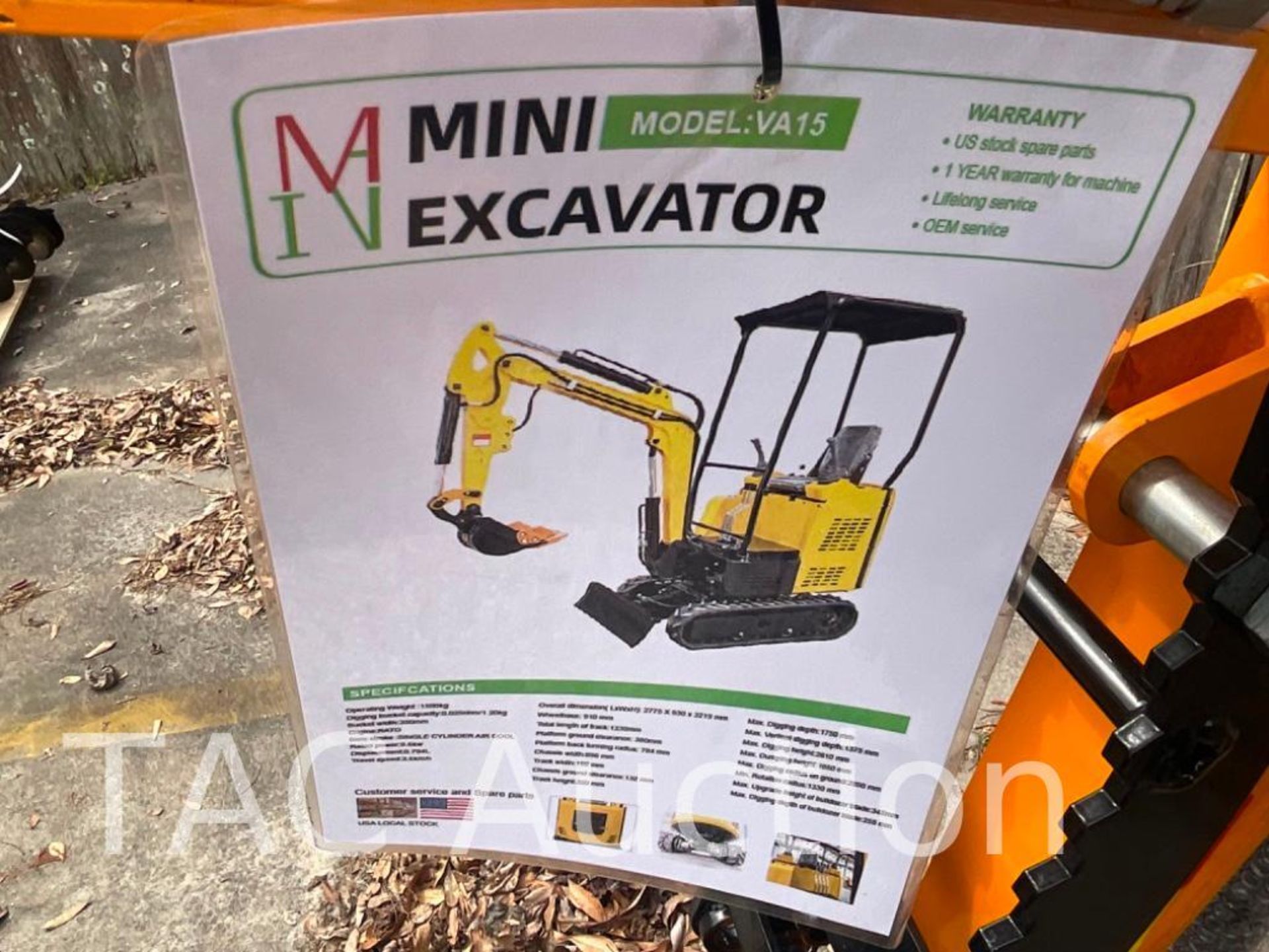 New MIVA VA15 Mini Excavator - Image 17 of 19