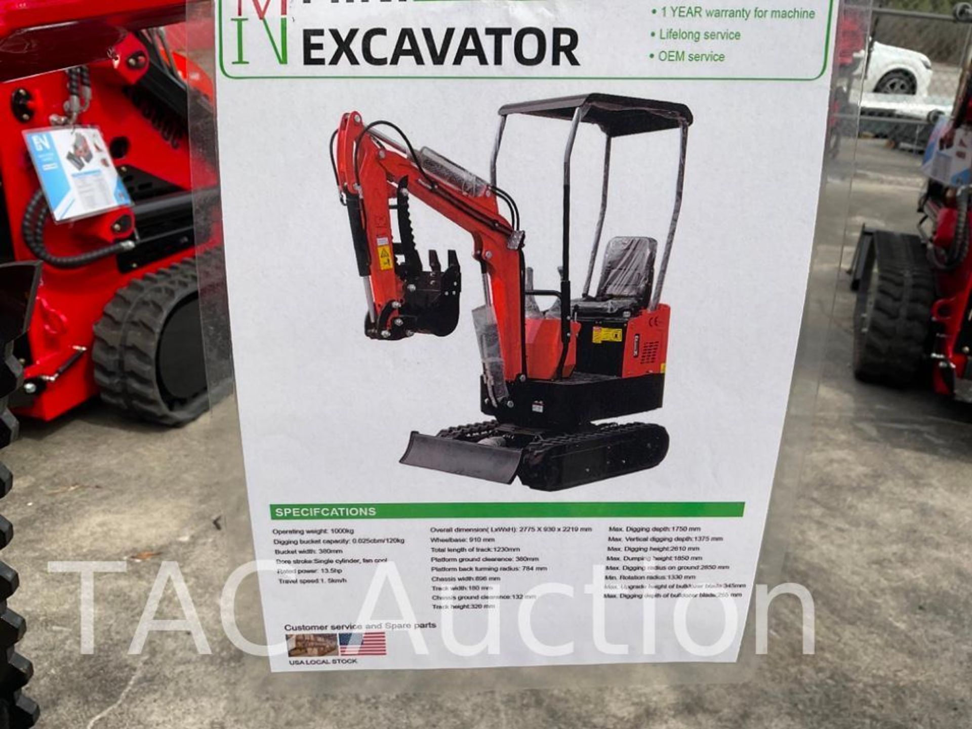 New MIVA VA13 Mini Excavator - Image 17 of 19