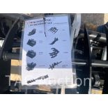 New (9) Piece Mini Excavator Attachment Set​​​​​​​