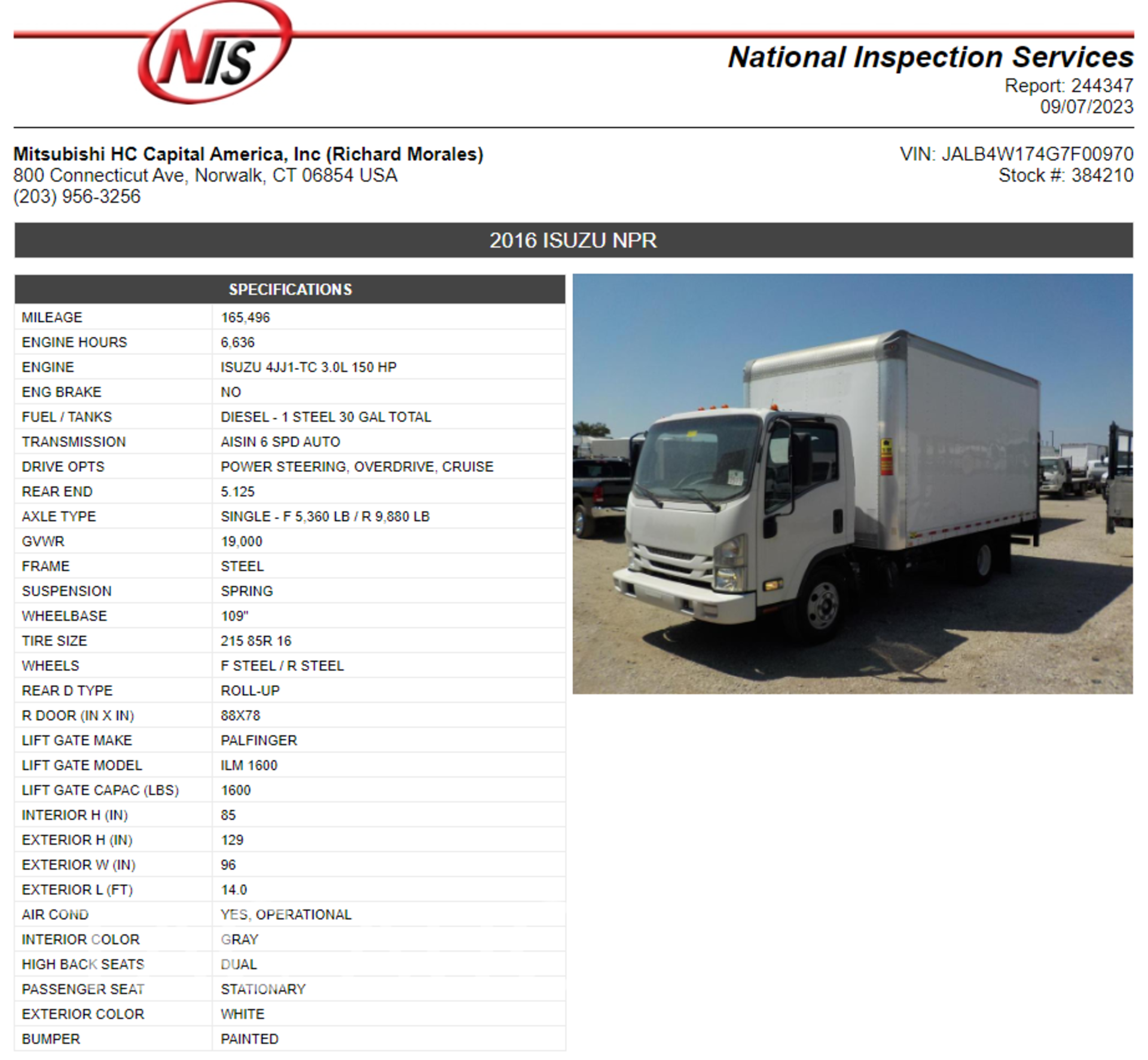 2016 ISUZU NPR Box Truck - Image 92 of 93