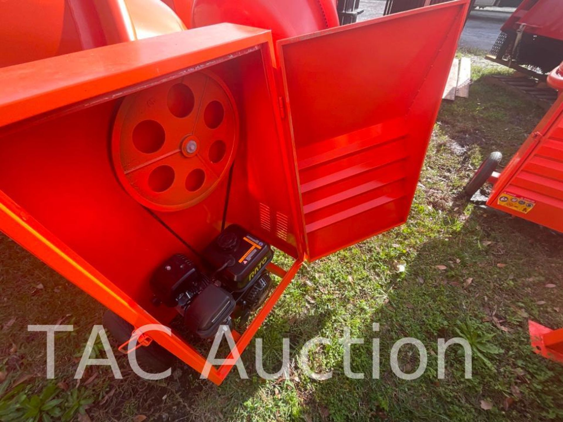 New 12 CU ft Steel Drum Concrete Mixer - Image 4 of 12