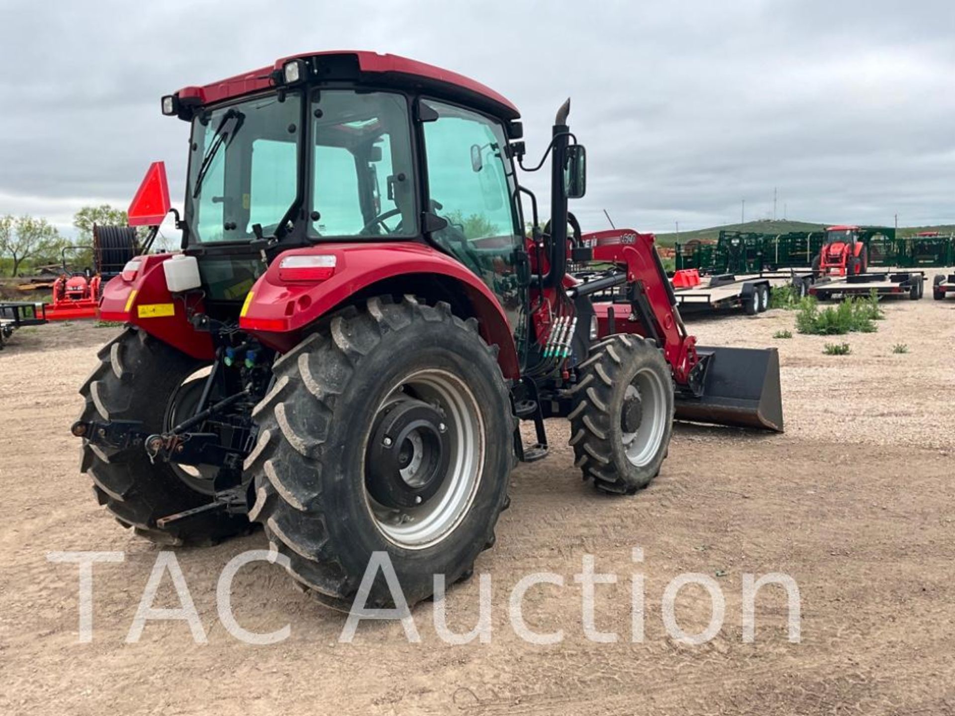 2021 CASE 75C 4x4 Enclosed Cab Tractor W/ Front End Loader - Image 6 of 31