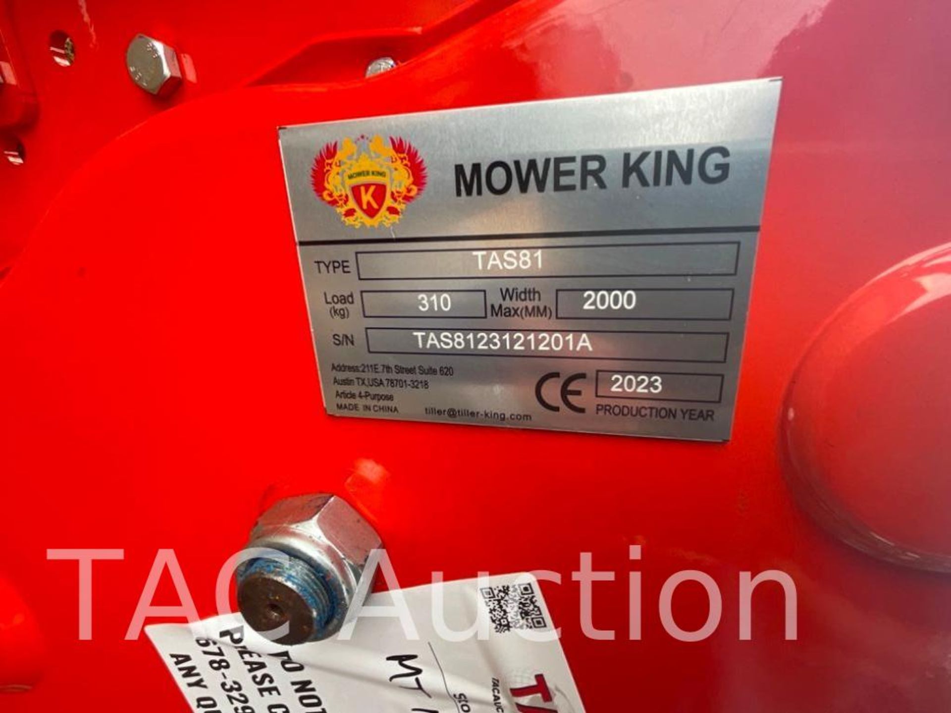 New Mower King TAS81 Rotary Tiller - Image 5 of 6