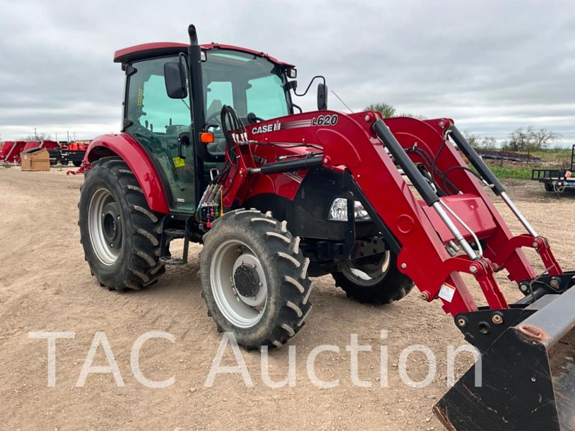 2021 CASE 75C 4x4 Enclosed Cab Tractor W/ Front End Loader - Image 7 of 31